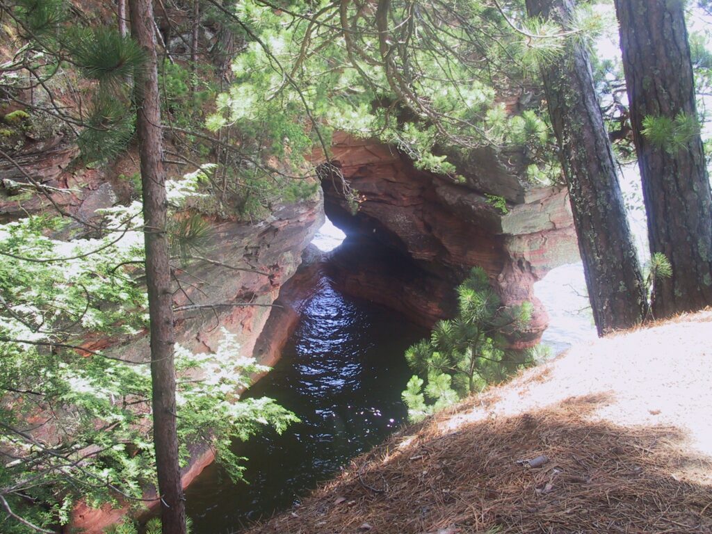 Lake Superior Sea Caves along the Apostles Islands Lakeshore