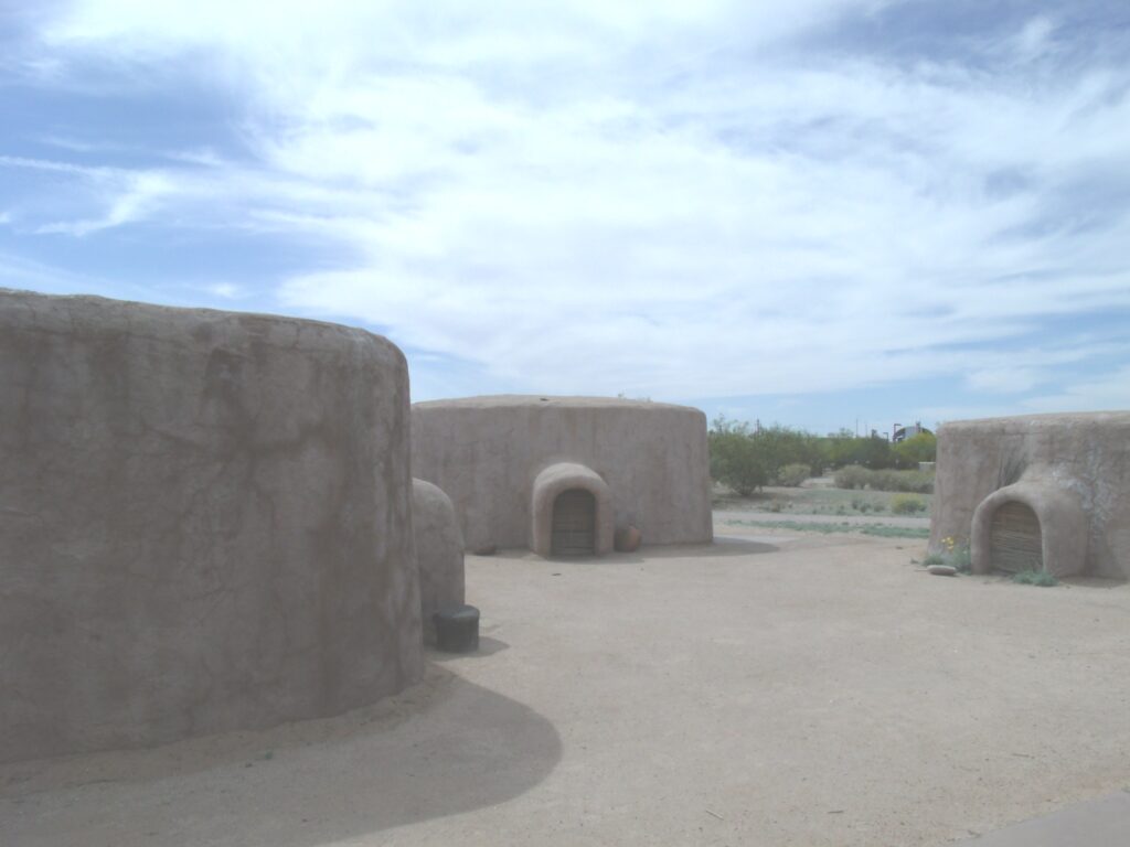 Replicated Prehistoric Homes at Pueblo Grande Museum and Archaeological Park