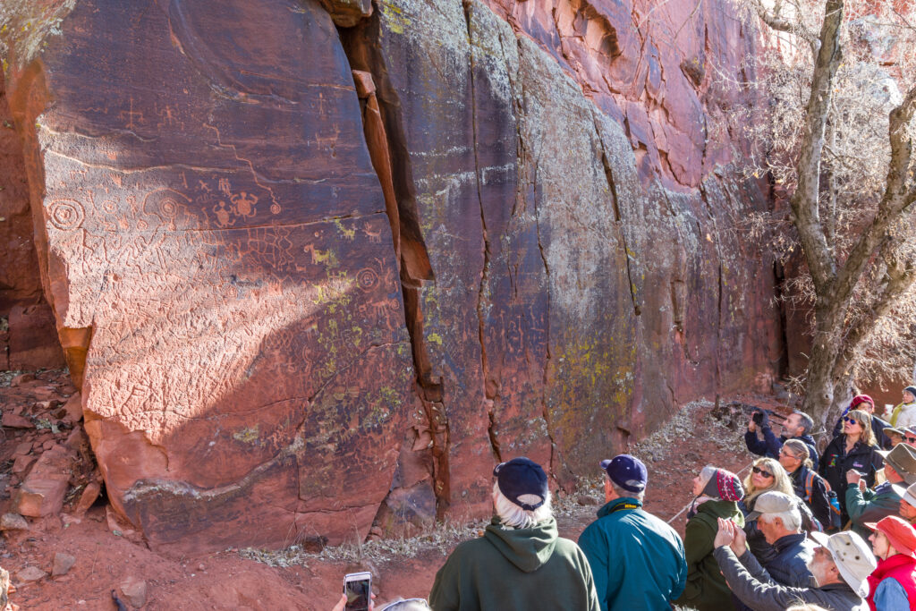 Stone Panels with Native Petroglyphs