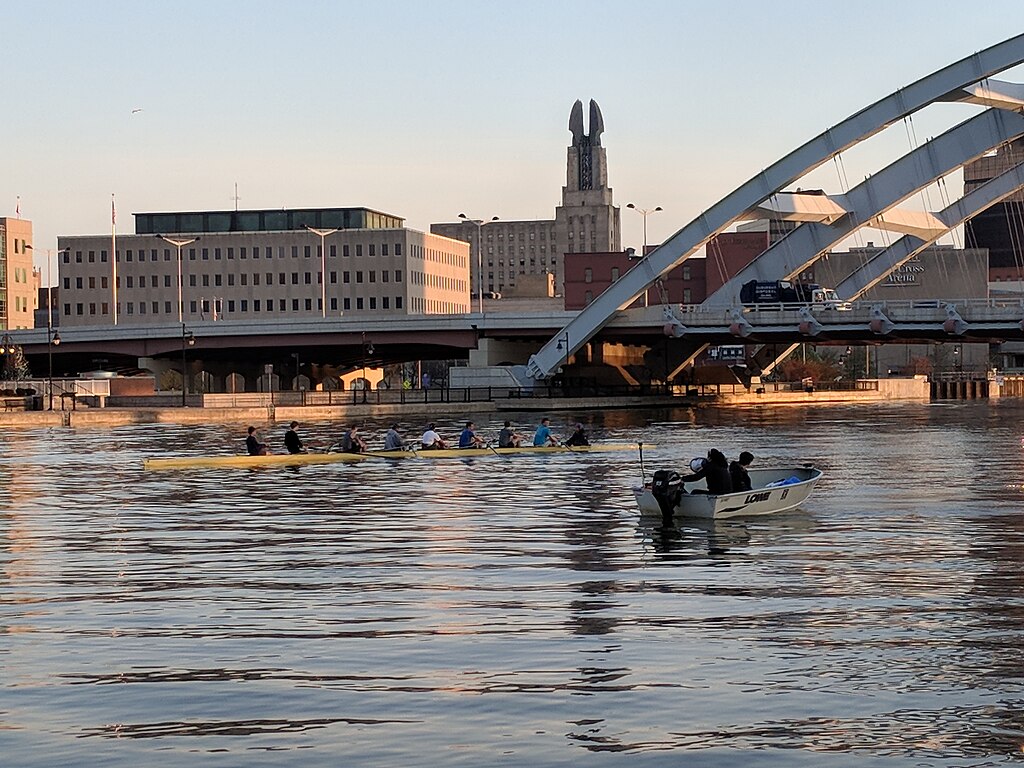 Rowing on Genesee River