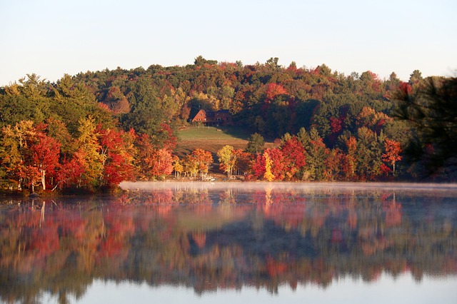 Scenic Coastline in New Hampshire - fall foliage