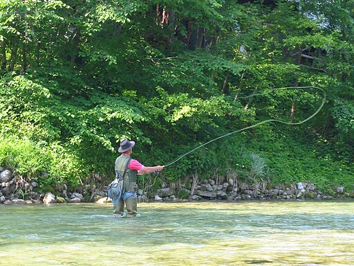 Man enjoys a Jackson Hole Fishing Trip.