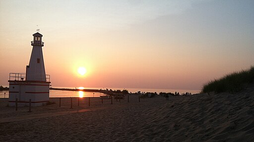 New Buffalo LIghthouse in MIchigan