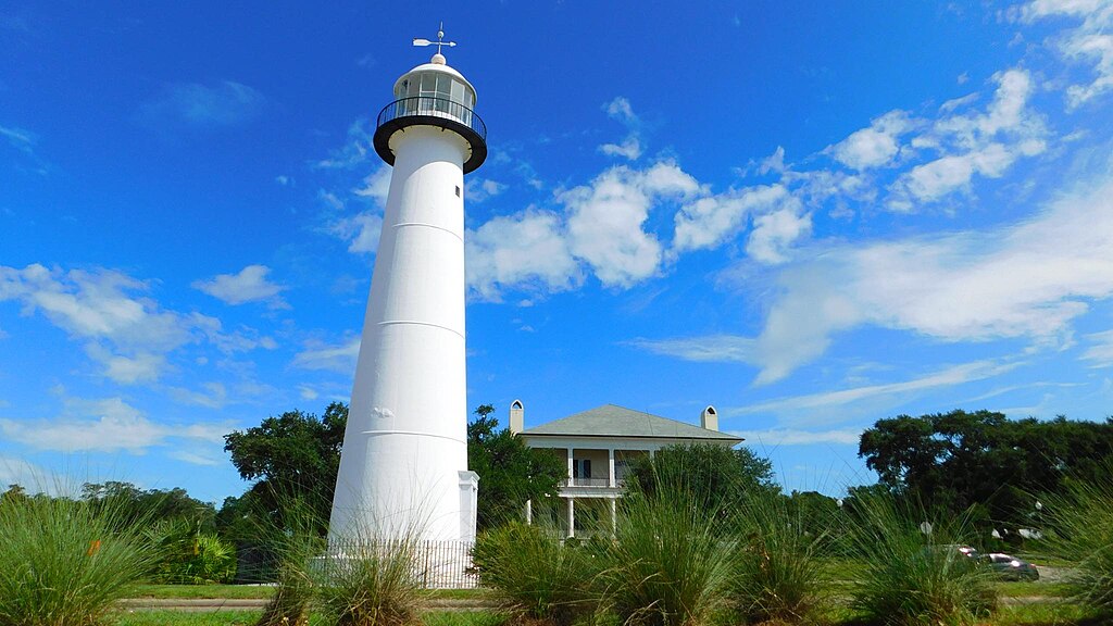The Biloxi Lighthouse was erected in 1848 and was one of the first cast-iron lighthouses in the South. It is the city’s signature landmark and has become a post-Katrina symbol of the city’s resolve and resilience.